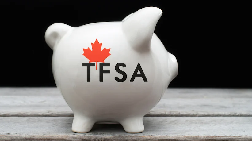 a piggy bank with the letters TFSA